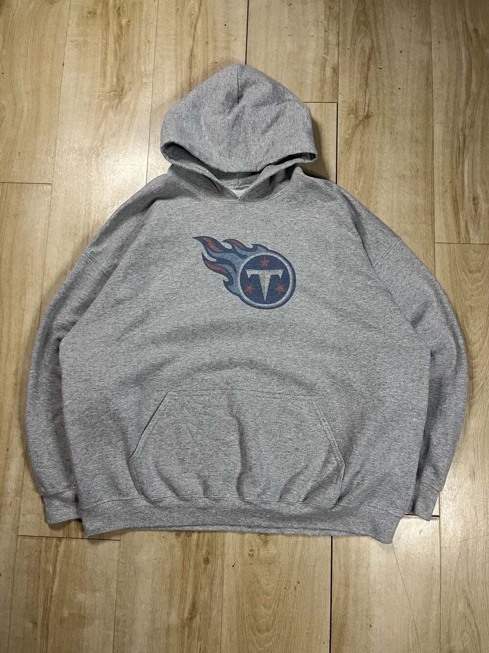 Tennessee Titans NFL Heather Grey Hooded Pullover Sweatshirt